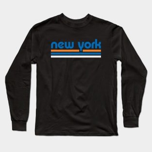 Retro New York Stripes NYC Long Sleeve T-Shirt